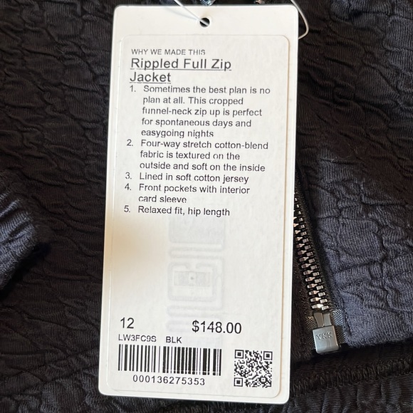 Rippled Full Zip Jacket. - Picture 6 of 6